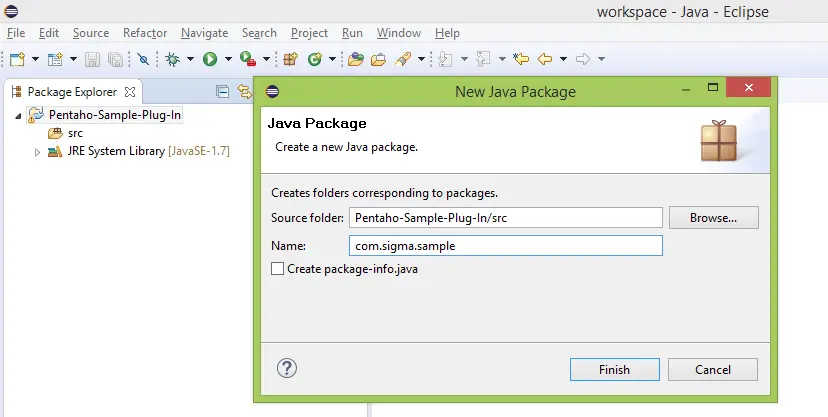 Workspace Java Eclipse