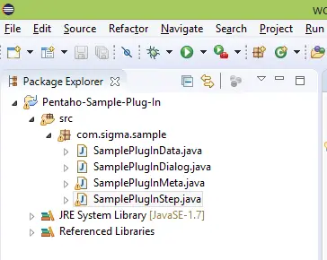 Final eclipse project structure