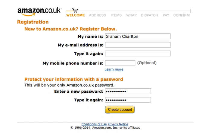 Amazon’s checkout process