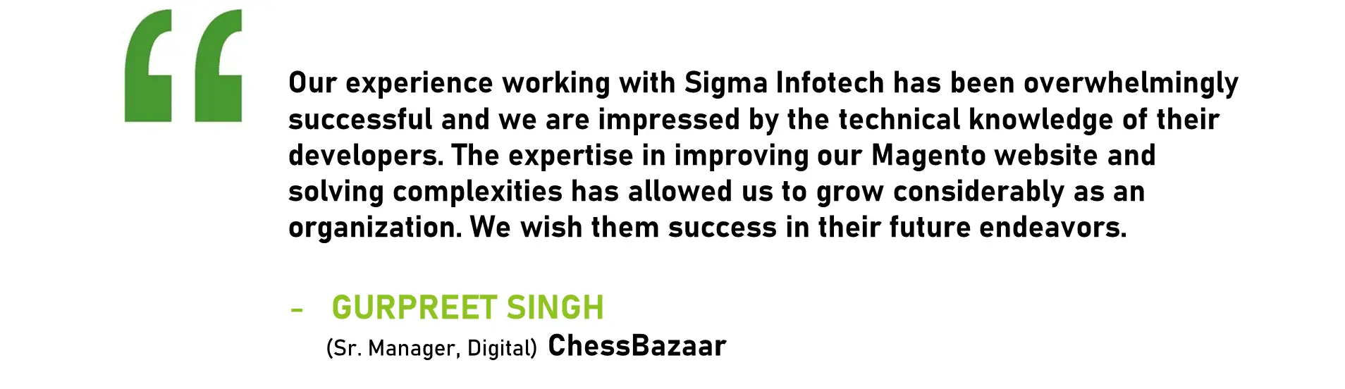 ChessBazaar Testimonial