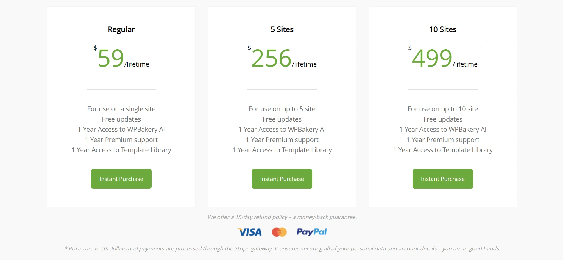 WPbakery premium version